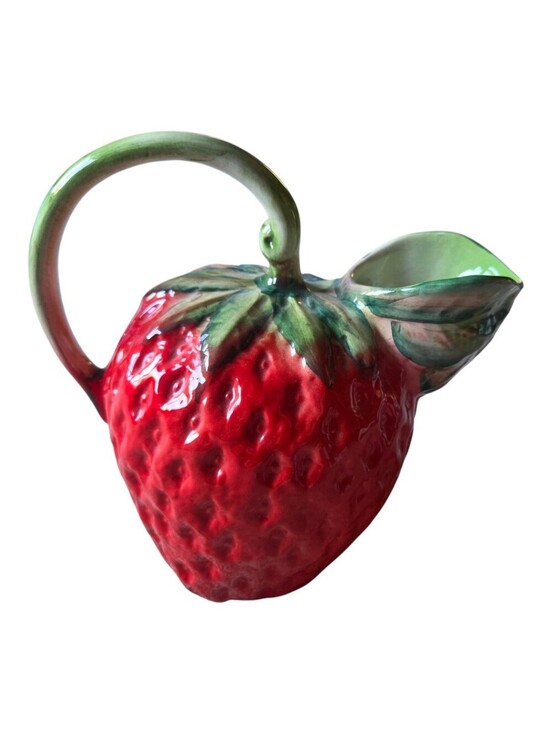 Sur La Table Other - Vintage Sur La Table Ceramic Figural Strawberry Pitcher Made In Italy